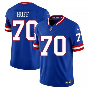 Sam Huff NYG #70 Men Exclusive Football Sewn Throwback Jersey - Royal Edition 97761533