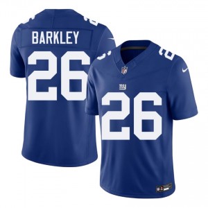 NYG Saquon Barkley #26 Men Professional Football Sewn Jersey - Royal Edition 36323154