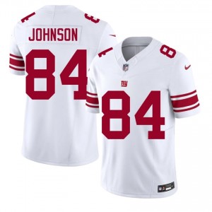 Theo Johnson NY Giants #84 Men Classic Football Stitched Jersey - White Edition 47581511