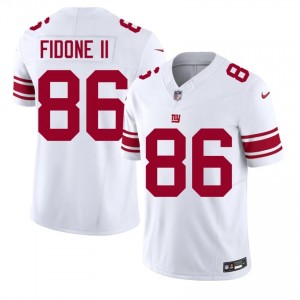 Thomas Fidone II NY Giants #86 Men Exclusive Football Stitch Jersey - White Edition 79647864