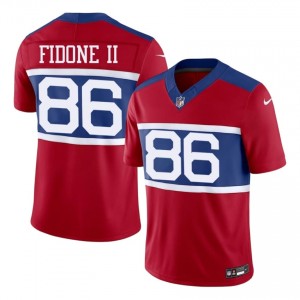 New York Giants Thomas Fidone II #86 Men Original Football Stitched Jersey - Red Edition 88121041
