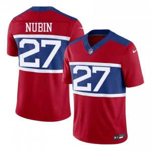 New York Giants Tyler Nubin #27 Men Premium Football Embroidery Jersey - Red Edition 81801782