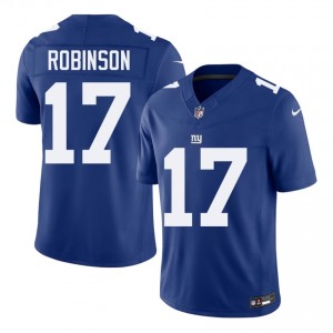 Big Blue Wan'Dale Robinson #17 Men Limited Football Embroidery Jersey - Royal Edition 67536881