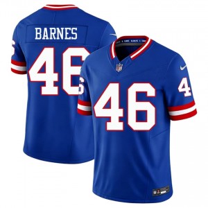 Zaire Barnes Big Blue #46 Men Player Football Embroidery Throwback Jersey - Royal Edition 45210002