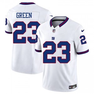 #23 Art Green NY Giants Men Classic Football Stitched Jersey - Throwback White Edition 43174677