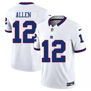 #12 Brandon Allen Big Blue Men Licensed Football Embroidery Jersey - Throwback White Edition 42662076