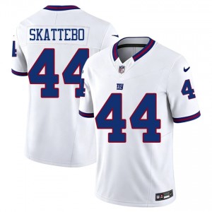 #44 Cam Skattebo Big Blue Men Professional Football Embroidery Jersey - Throwback White Edition 41492361
