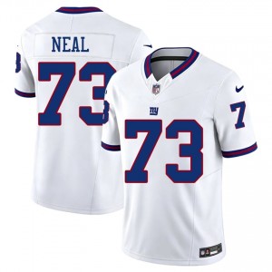 #73 Evan Neal New York Giants Men Original Football Embroidery Jersey - Throwback White Edition 95381715