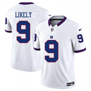 #9 Isaiah Likely Giants Men Essential Football Stitch Jersey - Throwback White Edition 64648182