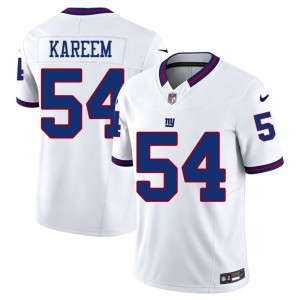 #54 Khalid Kareem New York Giants Men Professional Football Stitched Jersey - Throwback White Edition 30139967