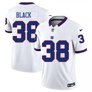 #38 Korie Black New York Giants Men Limited Football Embroidery Jersey - Throwback White Edition 11897954