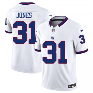 #31 Nic Jones Big Blue Men Original Football Embroidery Jersey - Throwback White Edition 94742202