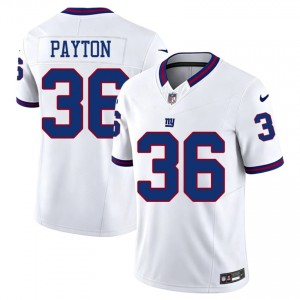 #36 Rico Payton Big Blue Men NFL Football Embroidery Jersey - Throwback White Edition 63845241