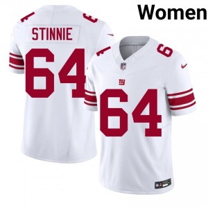 Big Blue Aaron Stinnie #64 Women Limited Football Embroidery Jersey - White Edition 65456237