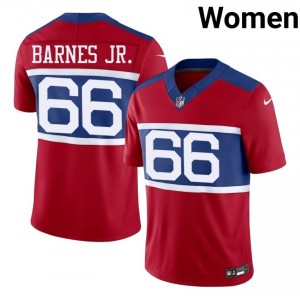 #66 Anquin Barnes Jr. Big Blue Women Premium Football Embroidery Jersey - Red Edition 92766371