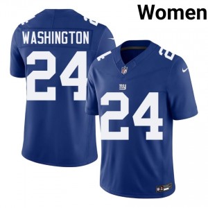 #24 Ar'Darius Washington New York Giants Women Classic Football Stitched Jersey - Royal Edition 51887556