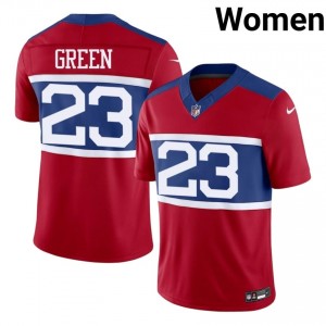 #23 Art Green Big Blue Women Iconic Football Embroidery Jersey - Red Edition 94554420