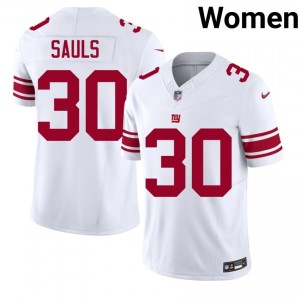 Big Blue Ben Sauls #30 Women Gameday Football Embroidery Jersey - White Edition 41885760