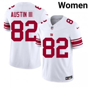 Giants Calvin Austin III #82 Women Exclusive Football Stitch Jersey - White Edition 72658077