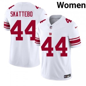NY Giants Cam Skattebo #44 Women Pro Cut Football Stitched Jersey - White Edition 42252662