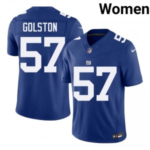 #57 Chauncey Golston Big Blue Women Professional Football Embroidery Jersey - Royal Edition 45569121