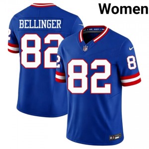 Big Blue Daniel Bellinger #82 Women Original Football Embroidery Jersey - Royal Throwback Edition 78548240