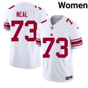Big Blue Evan Neal #73 Women Moisture Wicking Football Embroidery Jersey - White Edition 34270163