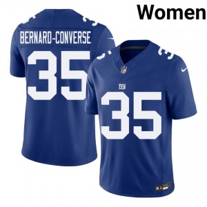 #35 Jarrick Bernard-Converse Big Blue Women Iconic Football Embroidery Jersey - Royal Edition 11455187