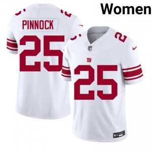 Big Blue Jason Pinnock #25 Women Essential Football Embroidery Jersey - White Edition 22370393