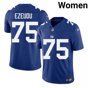 #75 Joshua Ezeudu Big Blue Women Authentic Football Embroidery Jersey - Royal Edition 73749216