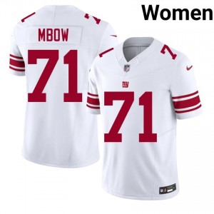 NYG Marcus Mbow #71 Women Classic Football Sewn Jersey - White Edition 49468943