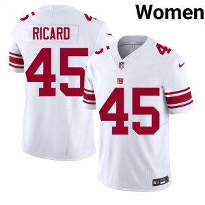 New York Giants Patrick Ricard #45 Women Exclusive Football Embroidery Jersey - White Edition 11513518