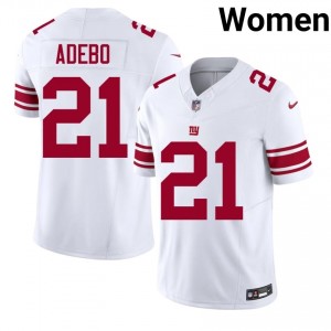 NY Giants Paulson Adebo #21 Women Essential Football Stitch Jersey - White Edition 69960194