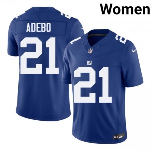#21 Paulson Adebo NY Giants Women NFL Football Stitched Jersey - Royal Edition 20410368