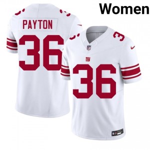 NY Giants Rico Payton #36 Women Limited Football Stitched Jersey - White Edition 38153018