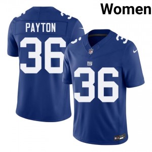 #36 Rico Payton NYG Women Professional Football Sewn Jersey - Royal Edition 44596725