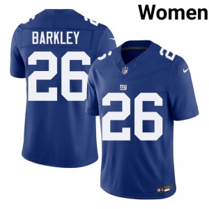 #26 Saquon Barkley NY Giants Women Classic Football Stitched Jersey - Royal Edition 67204564