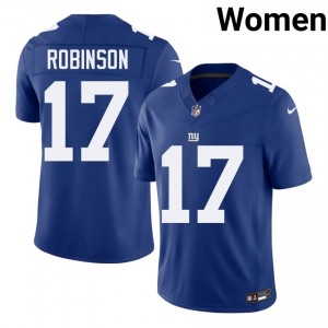 #17 Wan'Dale Robinson Giants Women Exclusive Football Stitch Jersey - Royal Edition 81535755