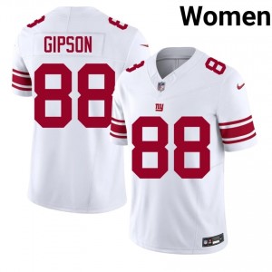 NY Giants Xavier Gipson #88 Women Professional Football Stitched Jersey - White Edition 41416696