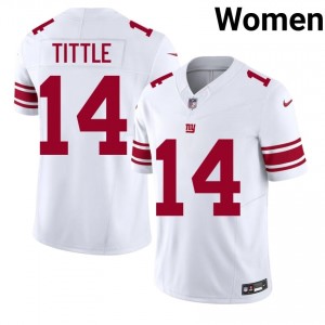 NY Giants Y.A. Tittle #14 Women Premium Football Stitched Jersey - White Edition 59085418