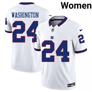 Ar'Darius Washington Big Blue #24 Women Pro Cut Football Embroidery Throwback Jersey - White Edition 99178084