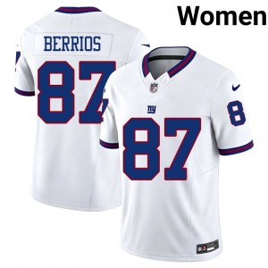 Braxton Berrios Big Blue #87 Women Classic Football Embroidery Throwback Jersey - White Edition 86825034