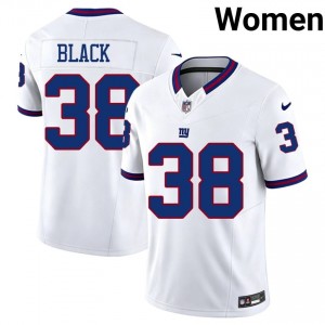 Korie Black New York Giants #38 Women Exclusive Football Stitched Throwback Jersey - White Edition 37131317