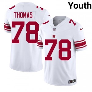#78 Andrew Thomas New York Giants Youth Authentic Football Stitched Jersey - White Edition 62776455