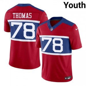 Andrew Thomas Big Blue #78 Youth Premium Football Embroidery Jersey - Red Edition 23912087