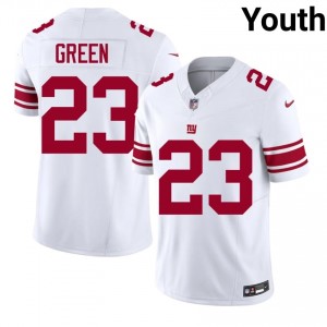 #23 Art Green NYG Youth Authentic Football Sewn Jersey - White Edition 81822995