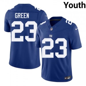 Art Green New York Giants #23 Youth Elite Thread Football Stitched Jersey - Royal Edition 81583531