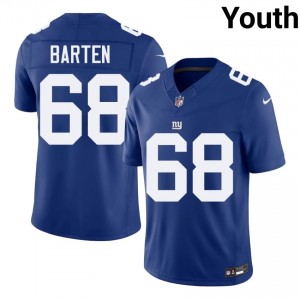 Ben Barten New York Giants #68 Youth Professional Football Embroidery Jersey - Royal Edition 80853087