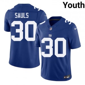 Ben Sauls Big Blue #30 Youth Original Football Embroidery Jersey - Royal Edition 99411197