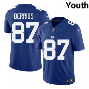 Braxton Berrios NYG #87 Youth NFL Football Sewn Jersey - Royal Edition 38822126